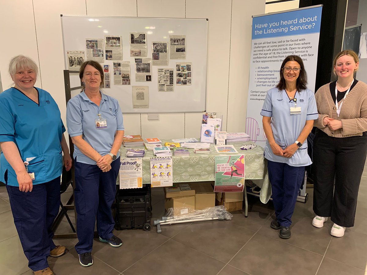 CAARS OT along with Podiatry and Dieticians supporting - Safer Mobility Awareness Week, great opportunity to interact with those attending the vaccination centre in Aberdeen!