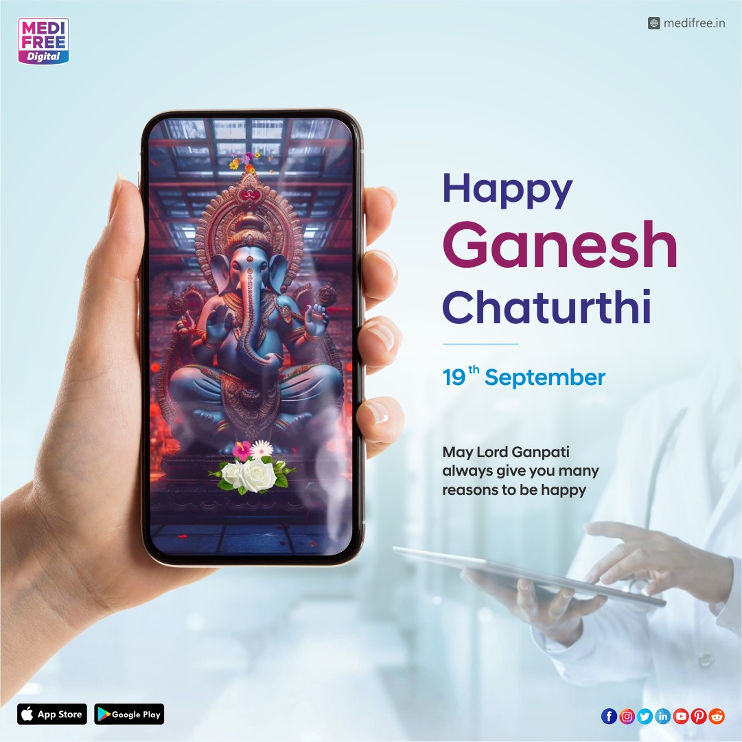 MedifreeDigital's tweet photo. Happy Ganesh Chaturthi
MediFree Digital
The Best Healthcare App, Where every Doctor, Patient, Lab &amp; Chemist can work on a Single Platform.

#medifree #Doctor #ganeshchaturthi2023 #mobileapp #FirstTimeInIndia #BestHealthCare #besthealthcareapp #healthylife #patientcare #healthcare https://t.co/MPH4OextAC
