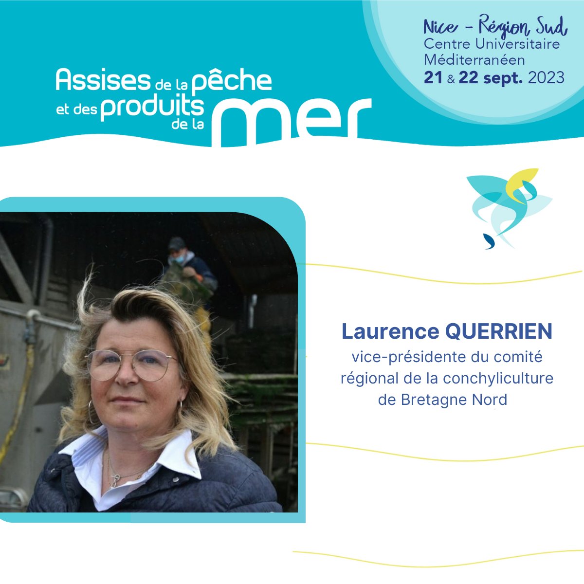 [🎤ENTRETIEN ]
➡️ 12h10 – « Cultures marines : la filière doit s’adapter aux multiples prédations » avec Laurence Querrien, vice-présidente du Comité Régional de la Conchyliculture Bretagne-Nord.
Rendez-vous le jeudi 21 septembre à 📍Nice.
📝  lnkd.in/d9wsWyX