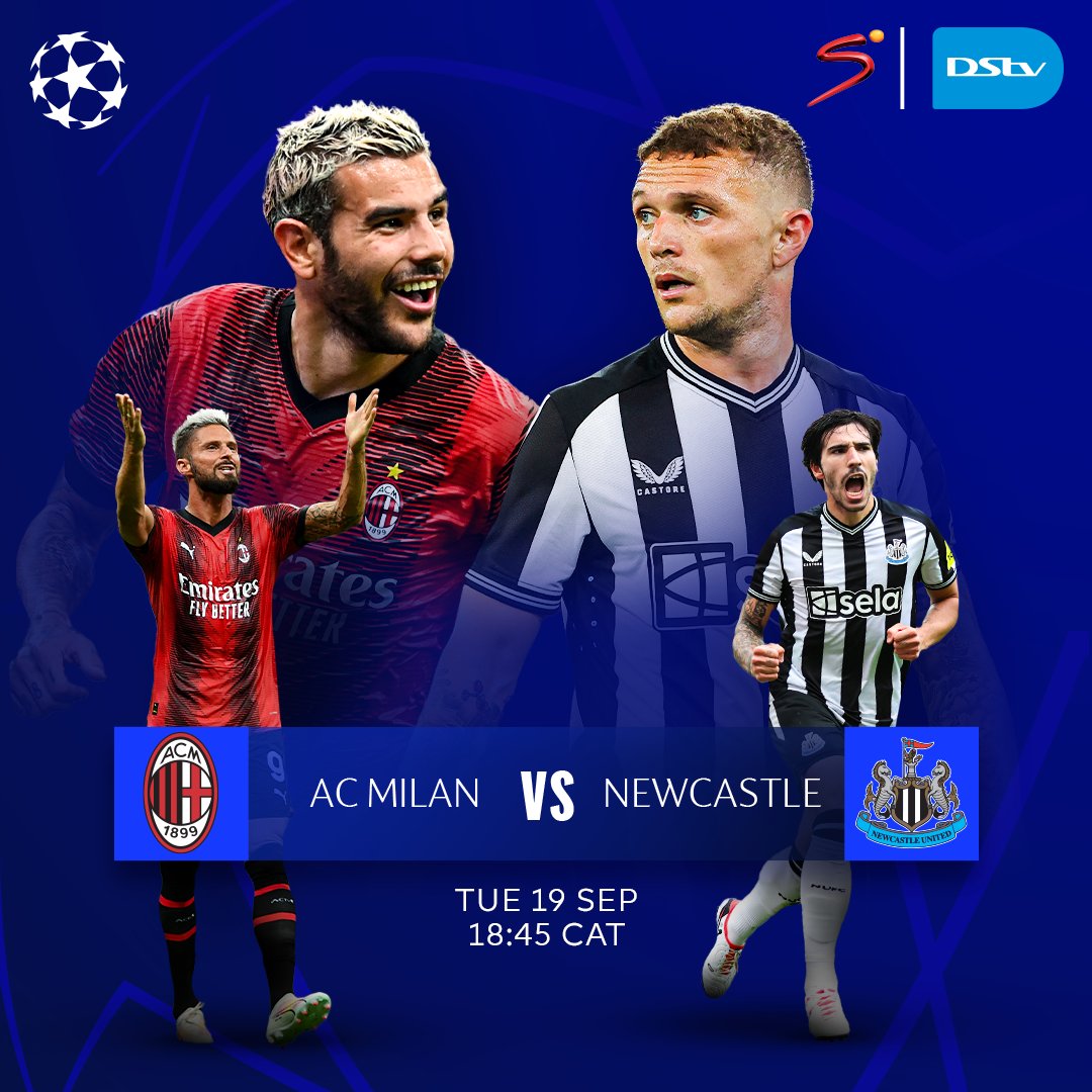 #UCL is back this week with AC Milan vs Newcastle and PSG vs Dortmund only on your home of Sports #DStvEswatini