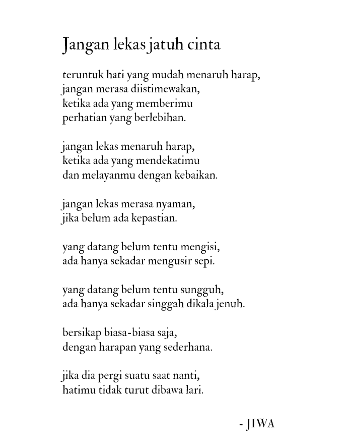 MustaqimJiwa's tweet photo. Jangan mudah jatuh cinta ya. https://t.co/6IJIvAFtpc