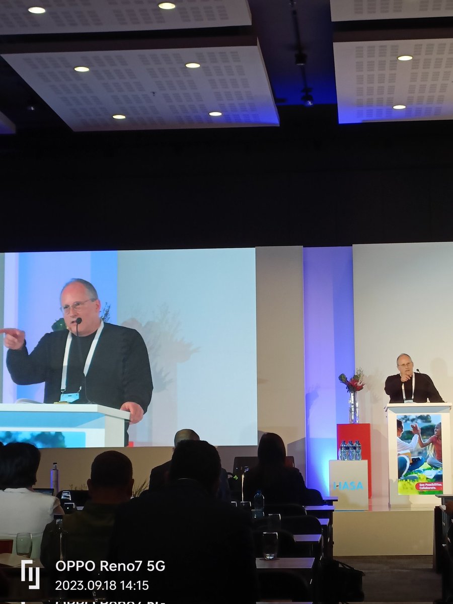 PeachAssoc's tweet photo. Prof Alex van den Heever at #HASA2023 https://t.co/tRQbFVLB14
