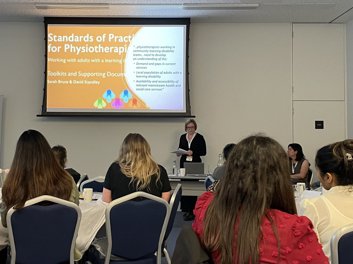 Arrie_2013's tweet photo. Fab talk on understanding #CapacityAndDemand from a Learning Disability Physio perspective, by Helen Harrison #LDphysio #ALE23 https://t.co/9V79St1y8h