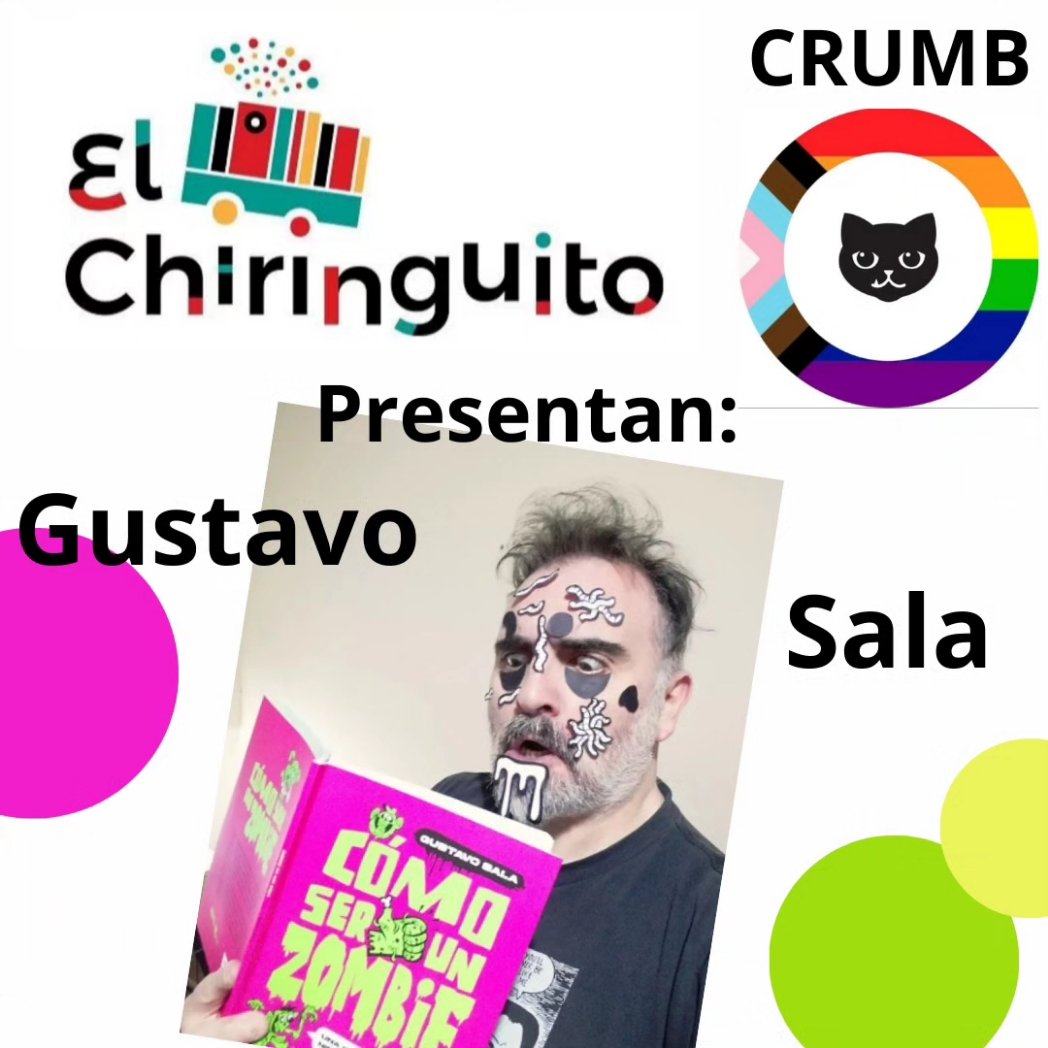 elchiringuitoradio (@elchiringuitook) on Twitter photo El martes Gus <a href="/tintadown/">Gustavo Sala</a> en El Chiringuito 🚂 presentando su nuevo libro "Como ser un zombie"🧟 editado por <a href="/HotelDeLasIdeas/">Hotel de las ideas</a> y @MamutComics
Nos visita
<a href="/anitabertoldi/">anita bertoldi</a> de <a href="/EspacioCrumb/">Espacio CRUMB</a> donde el viernes 22 / 18 hs, se hará la presentación
Este martes 19 hs por <a href="/EstacionSur917/">Radio Estación Sur</a> El martes Gus <a href="/tintadown/">Gustavo Sala</a> en El Chiringuito 🚂 presentando su nuevo libro "Como ser un zombie"🧟 editado por <a href="/HotelDeLasIdeas/">Hotel de las ideas</a> y @MamutComics
Nos visita
<a href="/anitabertoldi/">anita bertoldi</a> de <a href="/EspacioCrumb/">Espacio CRUMB</a> donde el viernes 22 / 18 hs, se hará la presentación
Este martes 19 hs por <a href="/EstacionSur917/">Radio Estación Sur</a>