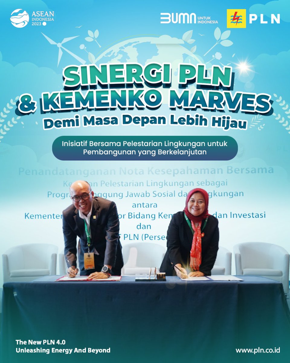 Catheri57762187's tweet photo. Secara strategis, PLN dan Kemenko Marves menjalankan peran pada Isu pengendalian perubahan iklim dan rehabilitasi ekosistem mangrove
#PLNGreenSmartGrid #UnleashingEnergyandBeyond
AAA 2023 Merangkul #ZAYYAN Cocoki FISIP UI #SalmaBerprestasiDiSurakarta Wamen Stunting Min Yoongi https://t.co/sxnM3jmez5