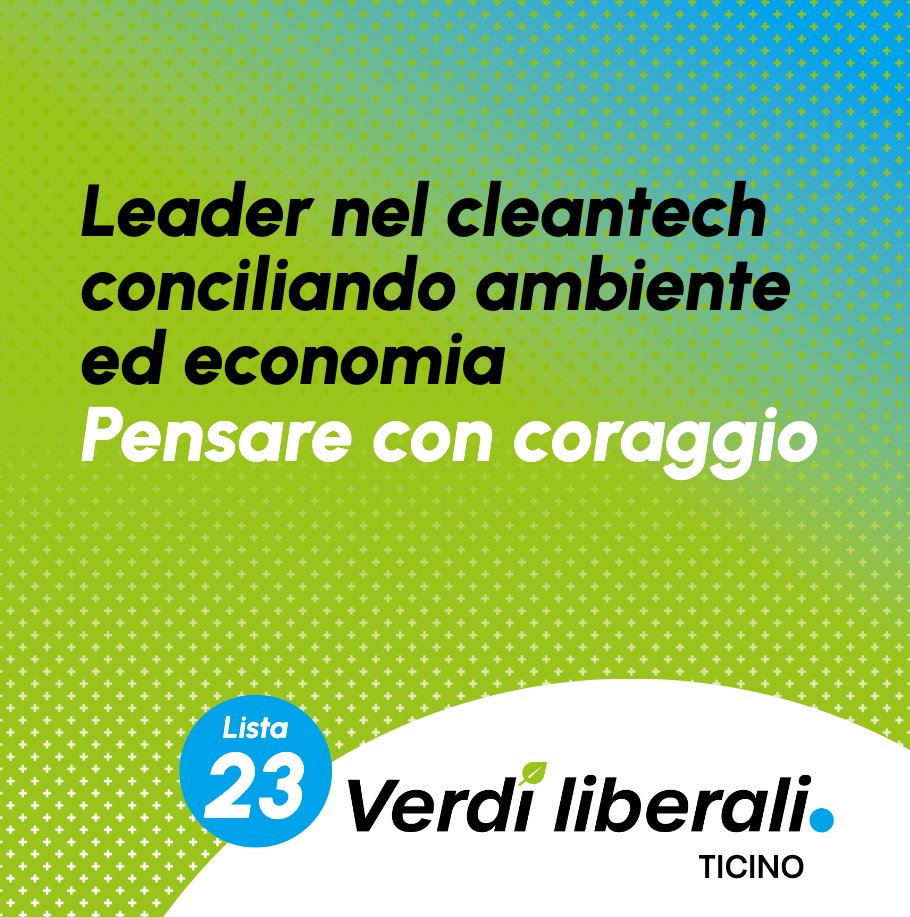Conciliare ambiente 🌿 ed economia 💼, principio fondamentale dei Verdi liberali, è indispensabile per il benessere anche in futuro. Una protezione del clima 🌍 coerente e una strategia energetica sostenibile 🔋 rappresentano delle opportunità per la nostra economia.#federali2023