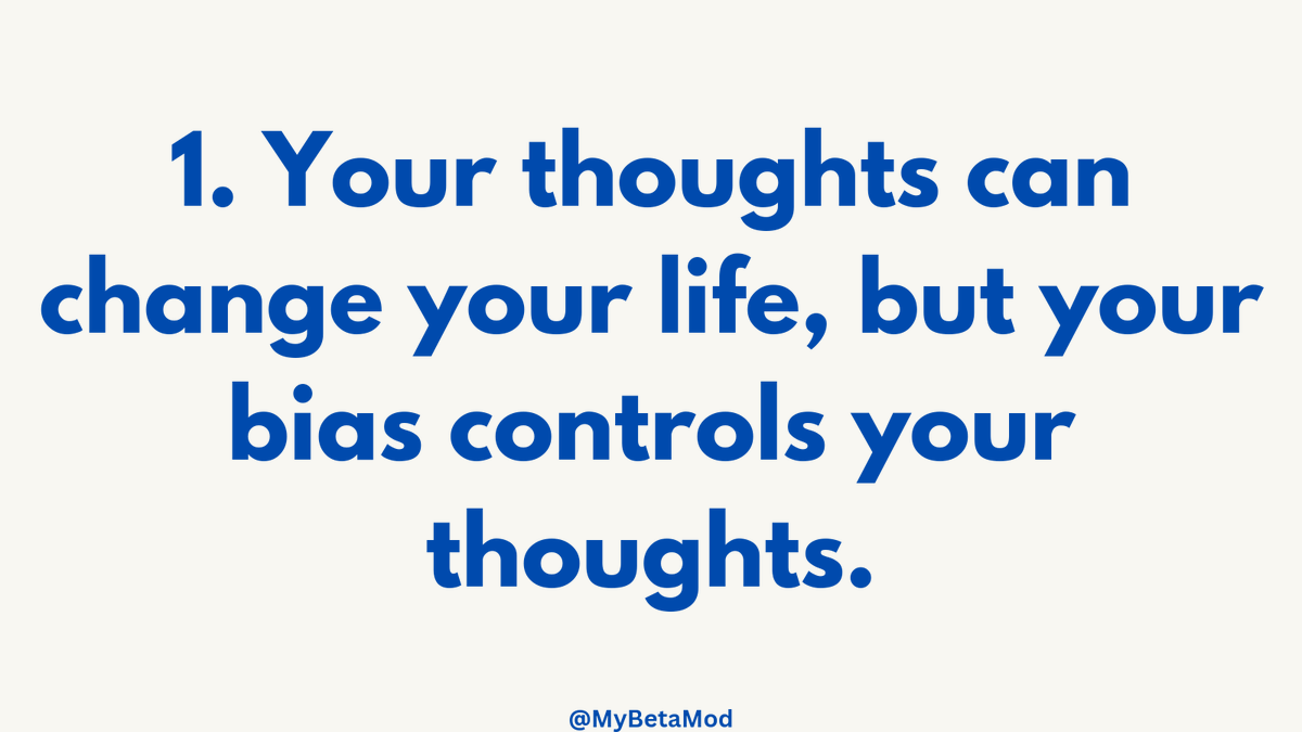Your cognitive biases are distorting your awareness. 

Many people refuse to recognise their own bias. 

10 sentences to improve your awareness:

1.
