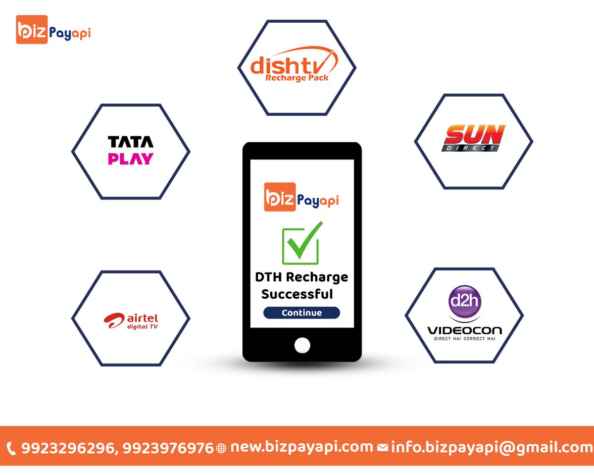 BizpayApi's tweet image. DTH Recharge

#bizpayapi #dth #dthservices #payment #paymentgateway #investing #Bills