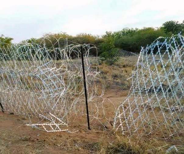 Miz_Ruraltarain's tweet image. When @eNCA asks if we lost control of our borders? #WeTheNation A functional country can't have such borders! This here is a washing line &amp;amp; Since  @PatriciaDeLille stole border funds with @MYANC there's being absolute way forward to rebuild the borders! #VoetsekANC #ToHellWithANC