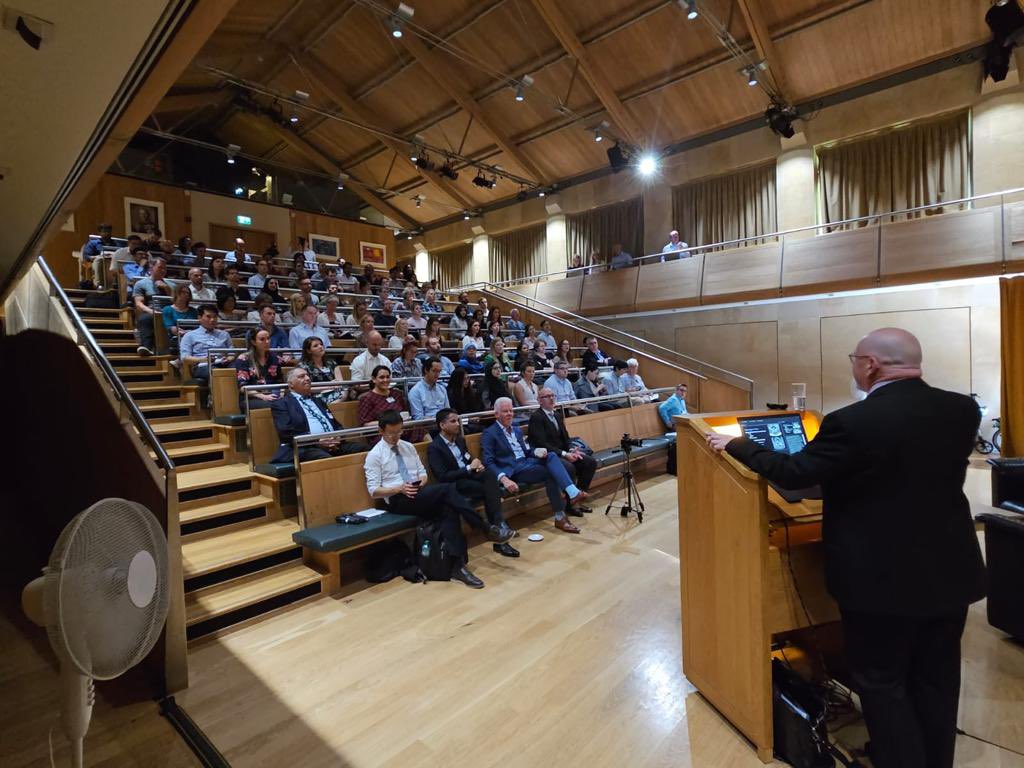 With 100 delegates, front row or standing room only at the Spondyloarthritis Academy in Cambridge today.