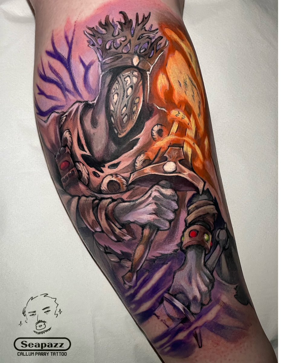 seapazz's tweet photo. Last few tattoos I’ve done have been so much fun!!!
#DarkSouls3 #darksouls #DragonBallSuper #gokublack #zamasu #StreetFighterVI #streetfighter #JuriHan #zelda #LegendOfZelda #MajorasMask #fiercedeitylink #animeink #videogametatts https://t.co/THi2KYOWZn