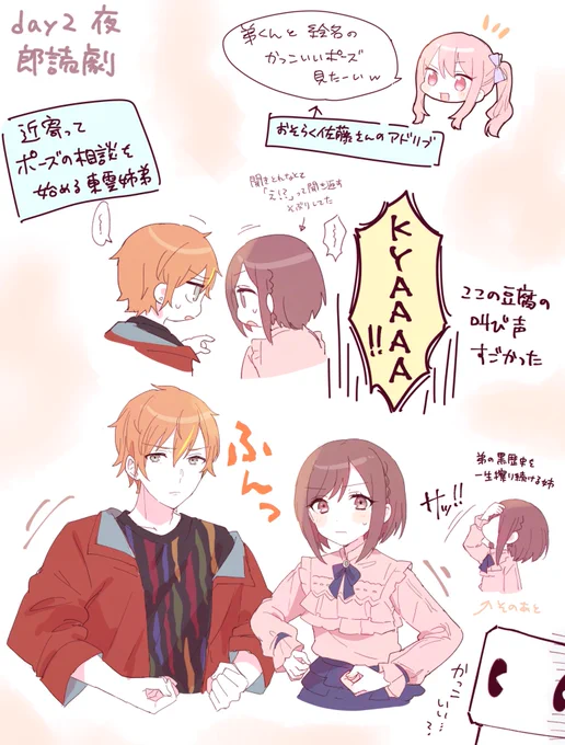 感謝祭の東雲姉弟🎨🥞(台詞はうろ覚え) 