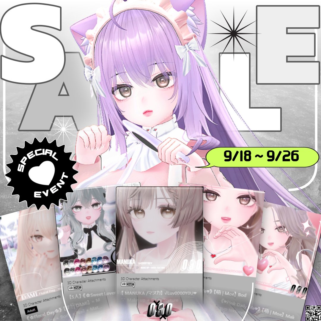 090_VRC's tweet photo. [💗RT+Follow]  

✴️300 Follower🍰【Special Sale】

 🍰기념으로 4분 뽑아서 x090x Booth의 텍스쳐 1개 
 선택 해주시면 26일에 추첨하여 선물로 드리겠습니다!  

⚠️Eye Texture Full Package는 포함X

#BOOTH #booth_pm #VRChat #_x090xxxx 

자세한 가격은 링크확인🔽
 https://t.co/qZLstLvdwY https://t.co/K417mar8Ka