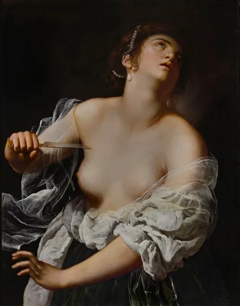 «Лукреція», Артемізія Джентілескі (Італія, 1627).