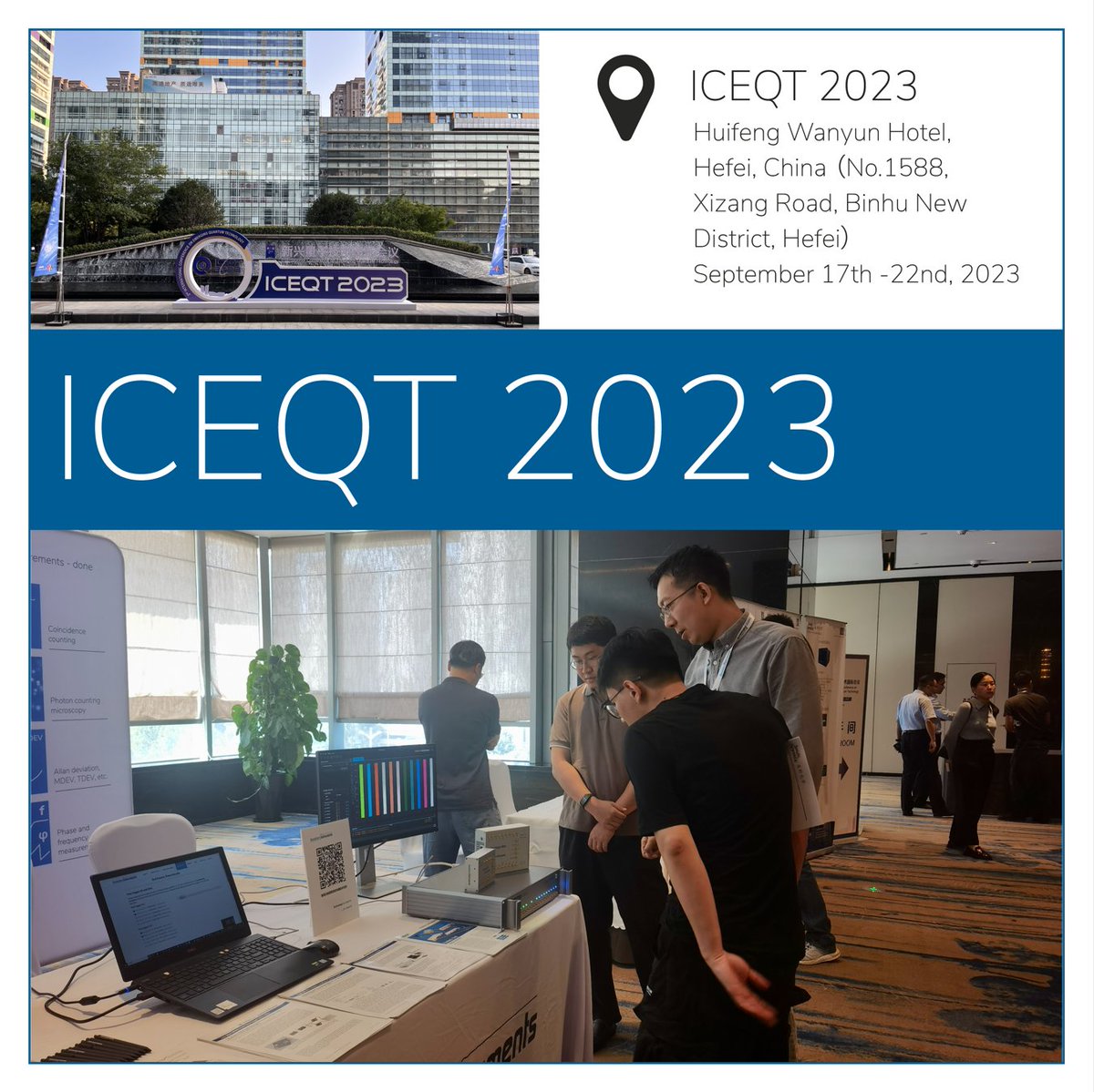 Visit Swabian Instruments at the international conference on emerging quantum technology ICEQT 2023 in China.
#QuantumTechnology #SwabianInstruments #TimeTagger #PulseStreamer