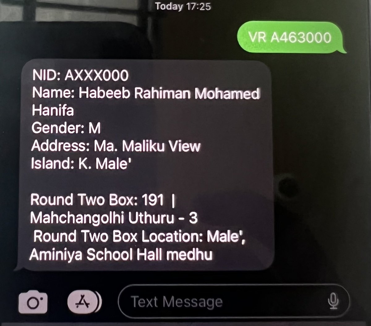 “Freedom Of Our Passport Has Been Compromised”Dhivehi Ley Nuhigaa Bayaku Dhivehinge Namuga Bas Bunumuge Furusathu Oveygen Nuvaaney. Mee Hithaama Kuraa Kameh Furuthama Burugaves Mikahala Ethah Haas Bayeh Dhivehinge Enmey Muhimmu Eh Nimum Kamah Vaa Vote Ah Nofoozu Foaruvi