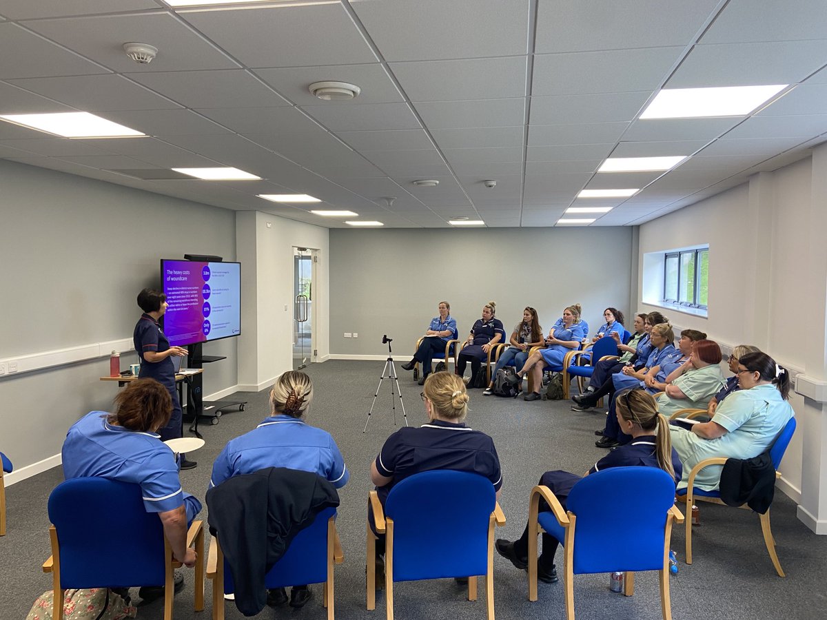 ⁦⁦<a href="/livewellsw/">Livewell Southwest</a>⁩ Wound Awareness week has kicked off with a review of our digital wound management and an update on our wound formulary. Lots more events planned this week. Great organisation by Hannah, Viv and Theresa. Thanks to ⁦<a href="/Convatec/">Convatec</a>⁩ for sponsoring today