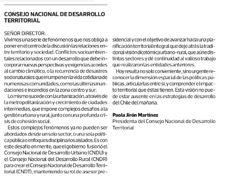 Consejo Nacional de Desarrollo Territorial tweet media
