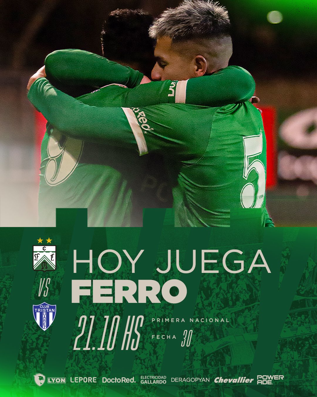 HOY JUEGA #FERRO! 💚 - Club Ferro Carril Oeste