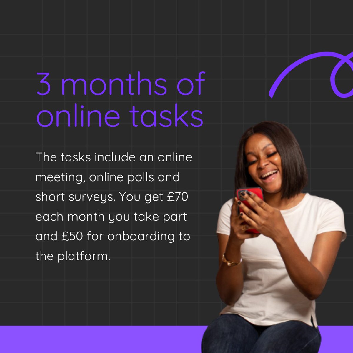 PaidResearchUK's tweet photo. Calling all students! 

Join our online community for £260!

Over three months, take part in various activities.

If you have a part-time job alongside your studies – we want to hear from you.

There's also a £150 bonus prize awarded every month!

APPLY: https://t.co/ddmg2sklG2 https://t.co/3zkYRQ4i2T