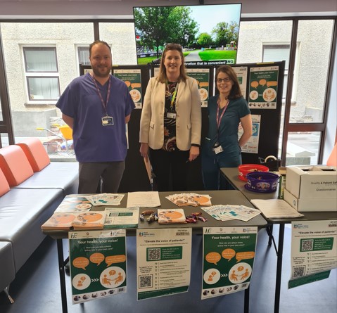 UHW_Waterford's tweet image. Doing our bit for World Patient Safety Day
"Patient safety is everyone's business" Meeting the patients #surveryingthevisitors #howcanwehelp #whatcanyoudotoimproveyourownsafetyinhospitals
#WPSD23 @HSELive @HrSswhg @SouthEastCH @NAS_Waterford