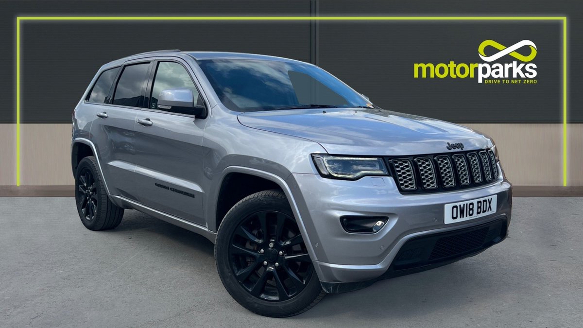 2018 Jeep Grand Cherokee
3.0 CRD Night Eagle Automatic with Navigation.
Under 68,000 Miles in Billet Silver Metallic.

Available at £23,995

- Part Exchange Available
- Ready to Test Drive
- Finance Available

Find out more: 01925 934 746

motorparks.co.uk
#Motorparks
