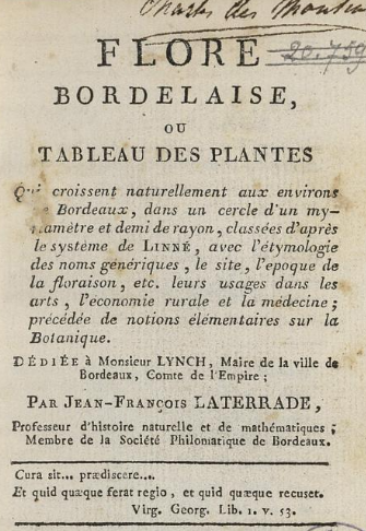 selenebordeaux's tweet photo. #LundiMotivation
En ce début de semaine et #botanicmonday, si nous faisions l'inventaire de la diversité florale bordelaise ?
J.-F. Laterrade a listé les plantes présentes à #Bordeaux, 1ère édition en 1811.
C'est sur https://t.co/G3r43YVXYB : https://t.co/5Nz6HPTgc5