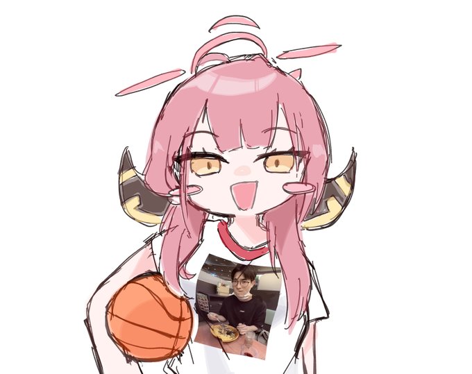 「バスケットボール 上半身」のTwitter画像/イラスト(新着)