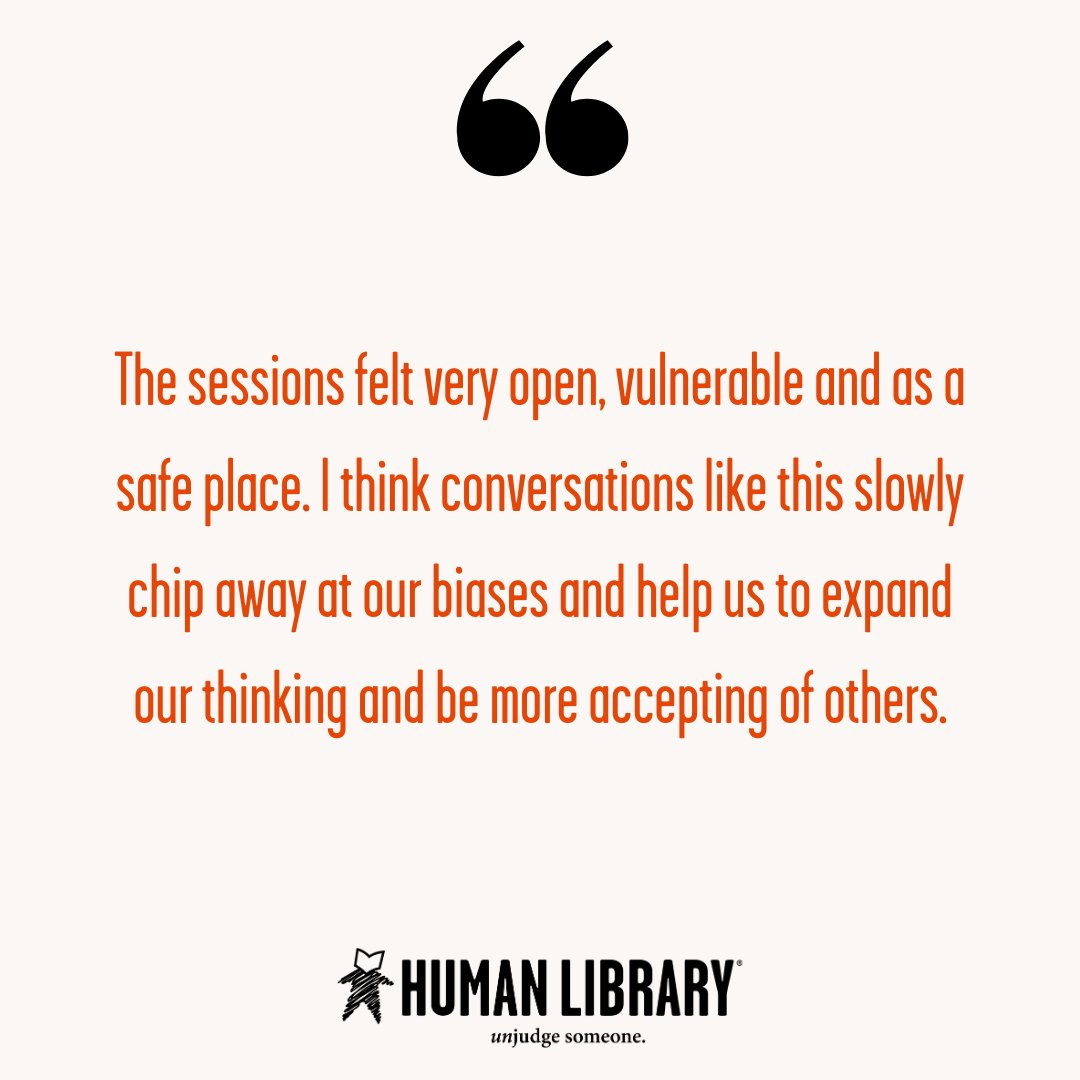 TheHumanLibrary's tweet photo. Let's talk and #Unjudge 🗣️
You can experience the Human Library in #London, UK, and #Copenhagen, Denmark, this weekend. Next week, we're in #Hamilton, Bermuda and #Muncie, Indiana 🫶
Find all of our events right here: https://t.co/5uW0GwYRbO https://t.co/ZeIvP8q5fG