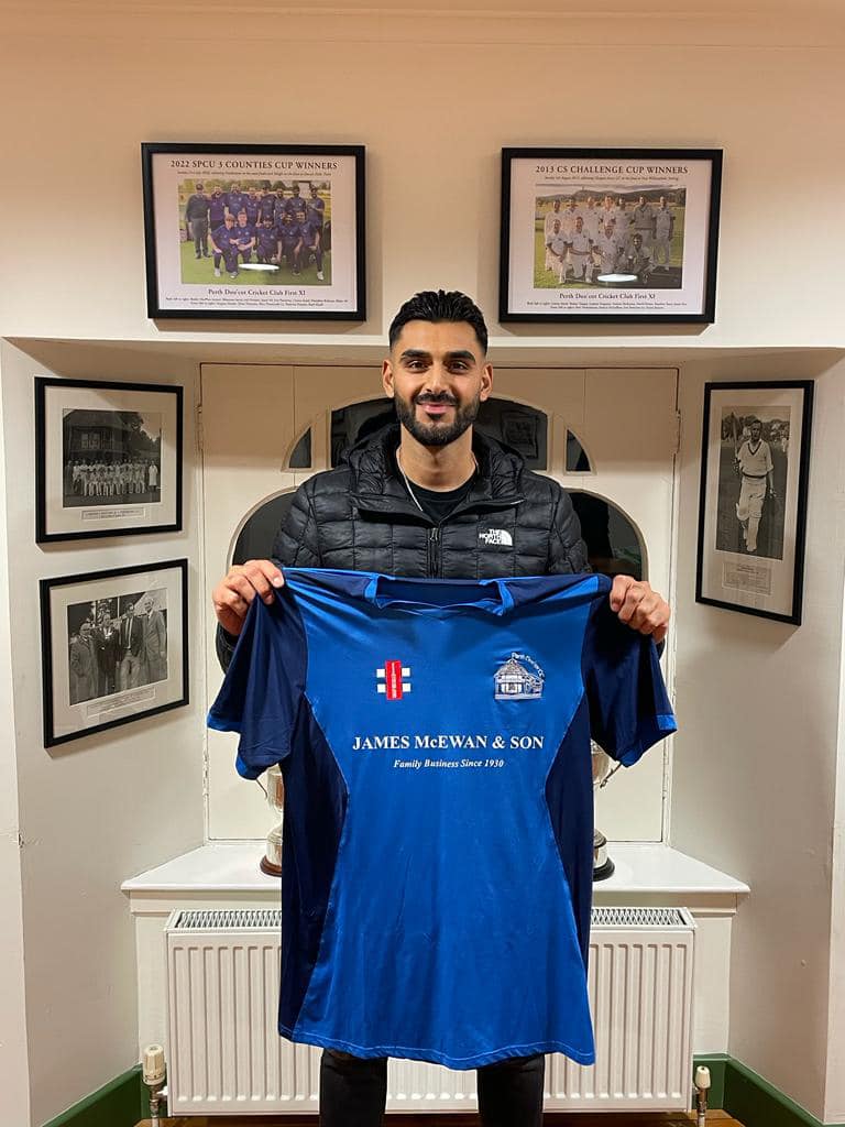 Scotland international Safyaan Sharif targeting promotion push with Perth Doo'cot next season and looks forward to helping the next generation Story: bit.ly/3RI7oBR @Safyaan50 @PerthDoocotCC