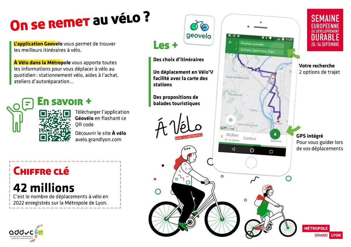 A l'occasion de la semaine européenne du développement durable, l'@ADDVC vous fait découvrir chaque jour des outils et applications pour faciliter vos déplacements sur la #ValléedelaChimie #ESDW2023