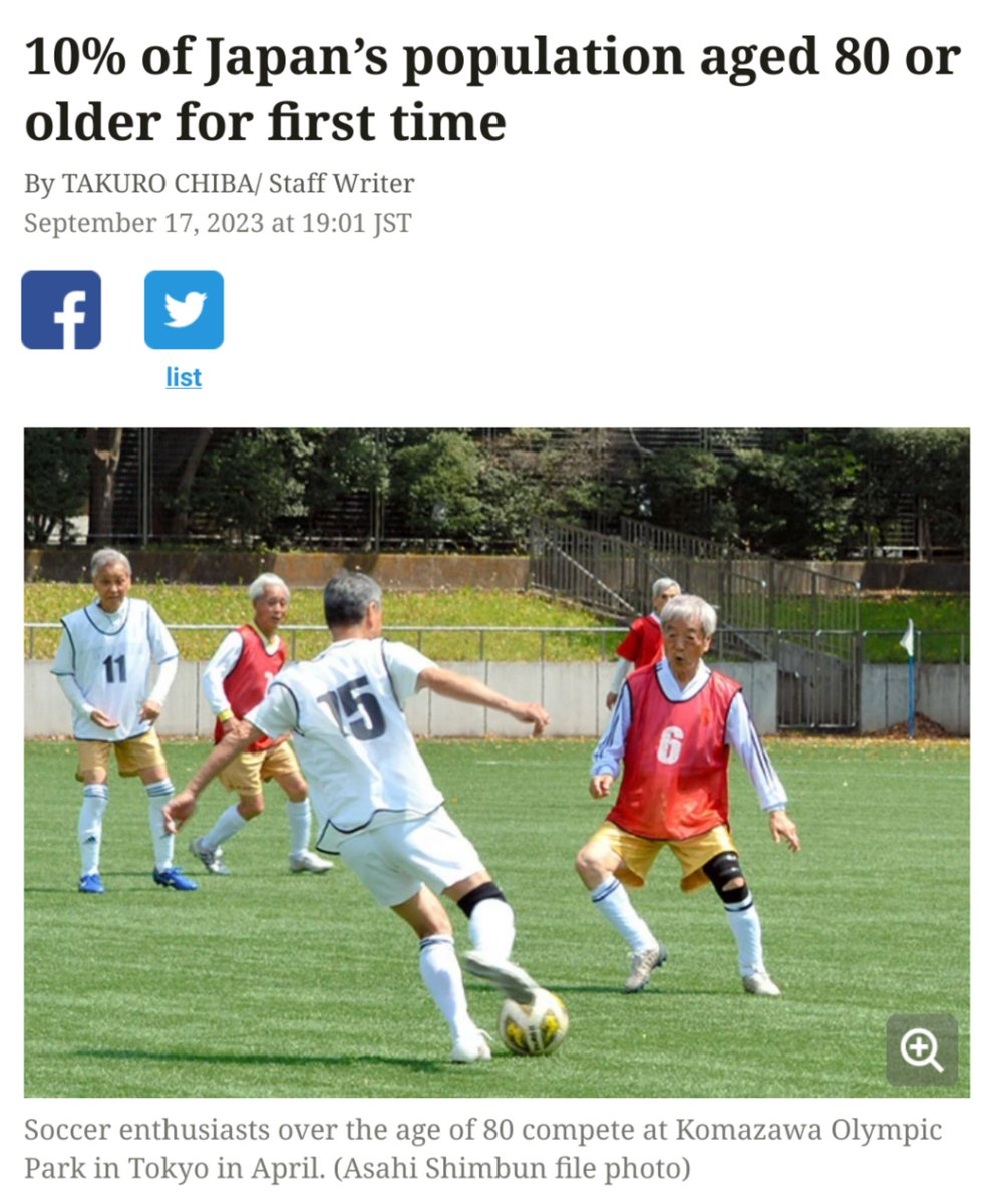 "10% of Japan’s population aged 80 or older for first time" asahi.com/sp/ajw/article…