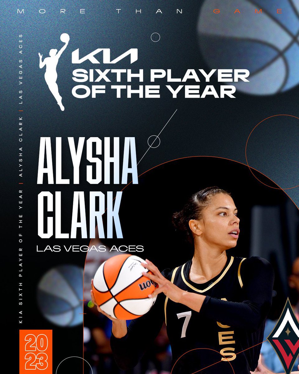 Alysha Clark Kia WNBA Sixth Player of the Year Alysha Clark is coming off one of her most productive seasons to date and deservedly walks away with the honor as the league’s top reserve for the first time. #WNBA #MoreThanGame #NBAAfrica