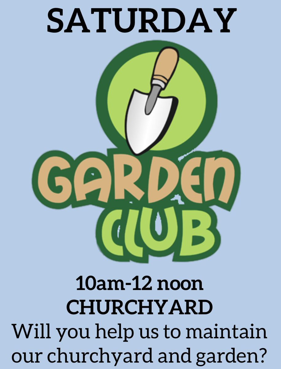 Our gardening club is back - this Saturday! If you’d like to help us to maintain our wonderful churchyard and garden, then pop along from 10-12! There will be home baked goodies and hot drinks! All abilities welcome! #church #community #hamptonhill #gardening