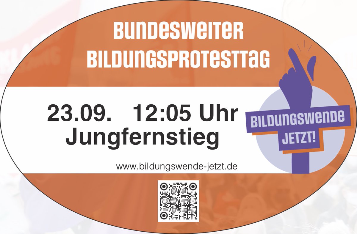 Foeted2021's tweet photo. KOMM am 23.09. zur Demo zum Bildungsprotesttag in Hamburg 
#Bildungsprotest2023 und/oder #Bildungswende https://t.co/050afuRyu8