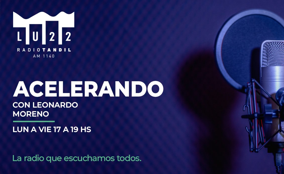 🎤 Ponete el cinturón de seguridad. Hasta las 19, #AcelerandoAFondo no para. Leonardo Moreno con toda la información del automovilismo por <a href="/RadioTandil/">Radio Tandil</a>.

📻 AM 1140 🎙️ FM 97.1
🖥️ Nueva web: lu22.com.ar
📲 Descargá nuestra app: play.google.com/store/apps/det…