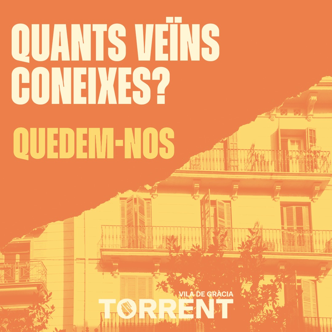 Veïna, tu també veus com cada vegada més gent del barri ha de marxar? Els preus desorbitats de l’habitatge i les noves ofertes de cafès urbanites o tallers de ceràmica només són assequibles i satisfan els habitants que estan de pas o que tot i quedar-se compten amb un nivell (I)