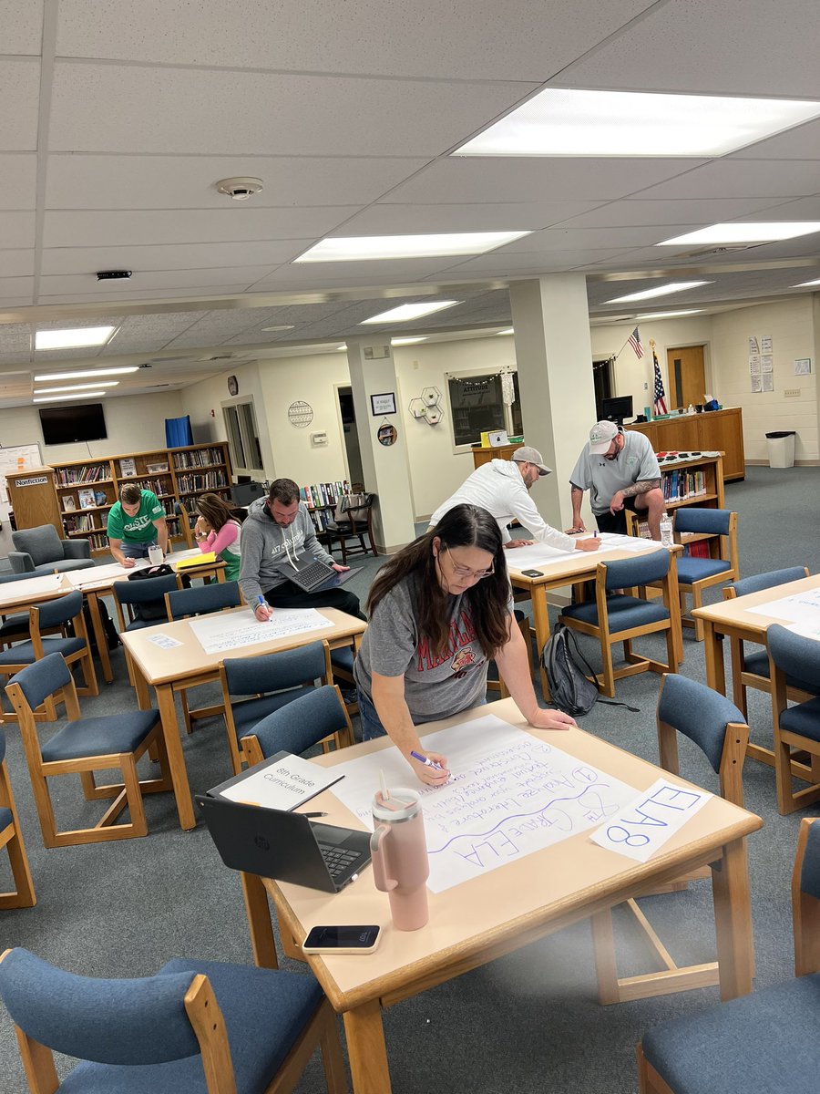 JamiTroth's tweet photo. We had a very productive PD day at Blair Oaks Middle School! #learningtargets #prioritystandards #bigideas @HOMRPDC @WeAreBlairOaks https://t.co/bEC4GE5kRg