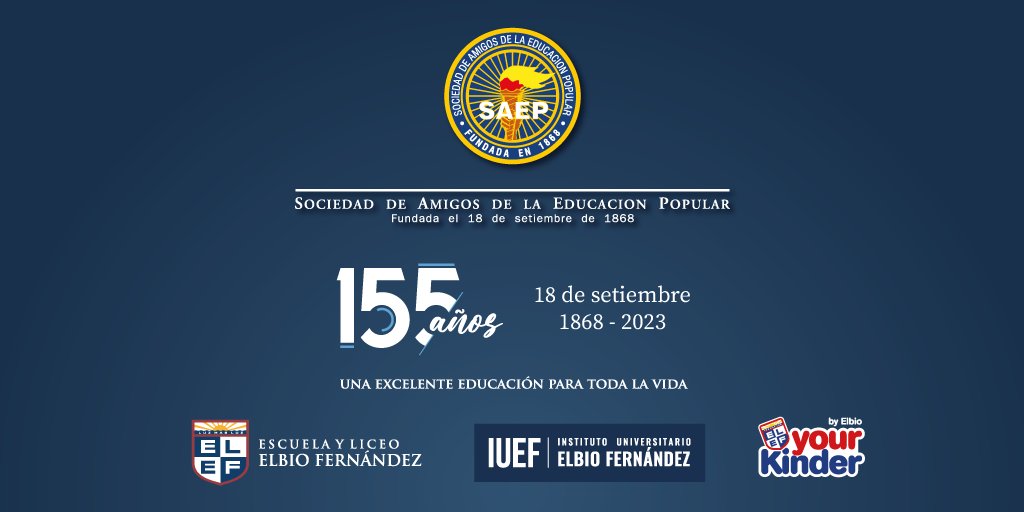 elelbio's tweet photo. En los 155 años de la Sociedad de Amigos de la Educación Popular, celebramos el desafío de continuar trabajando por una educación de excelencia, laica e innovadora para nuestros estudiantes. https://t.co/L1RcnEy9dF