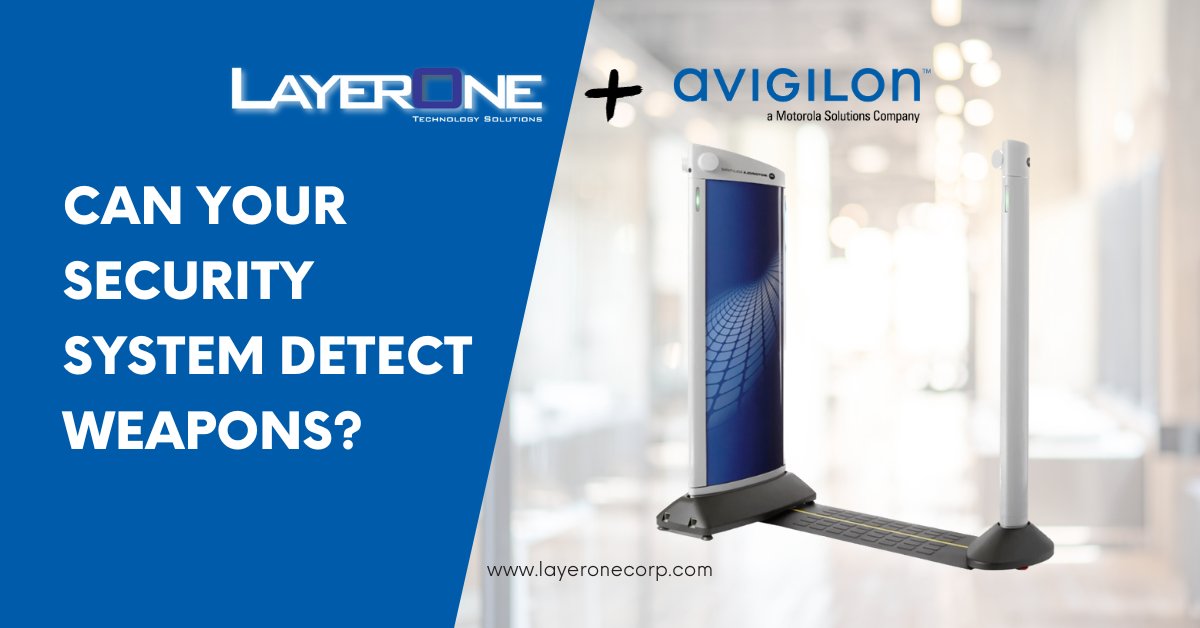 LayerOneCorp's tweet image. Enhance your building or campus security with @Avigilon's comprehensive Concealed Weapons Detection (CWD) and Screening System. Contact info @layeronecorp.com or click the link: bit.ly/ContactL1

#layeredapproach #b2b #weaponsdetection #physicalsecurity
