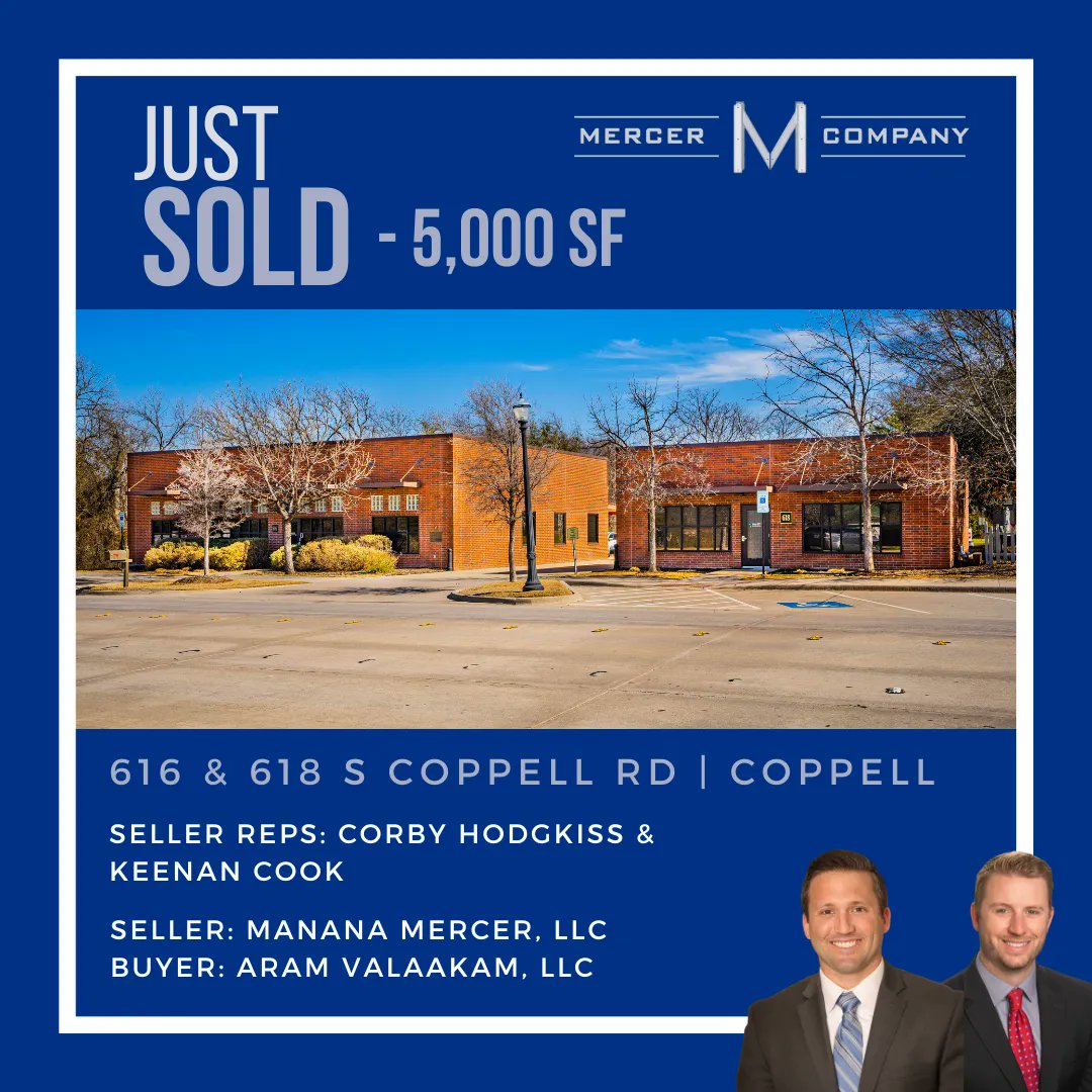 MercerCompany's tweet photo. We are thrilled to share some of our team's recent successful deals. We take great pride in the value we add to the growing DFW commercial real estate market and eagerly anticipate more achievements to come. 🤩

Click on the link in our bio to discover our latest listings. (2) https://t.co/sgXMPMaWhF