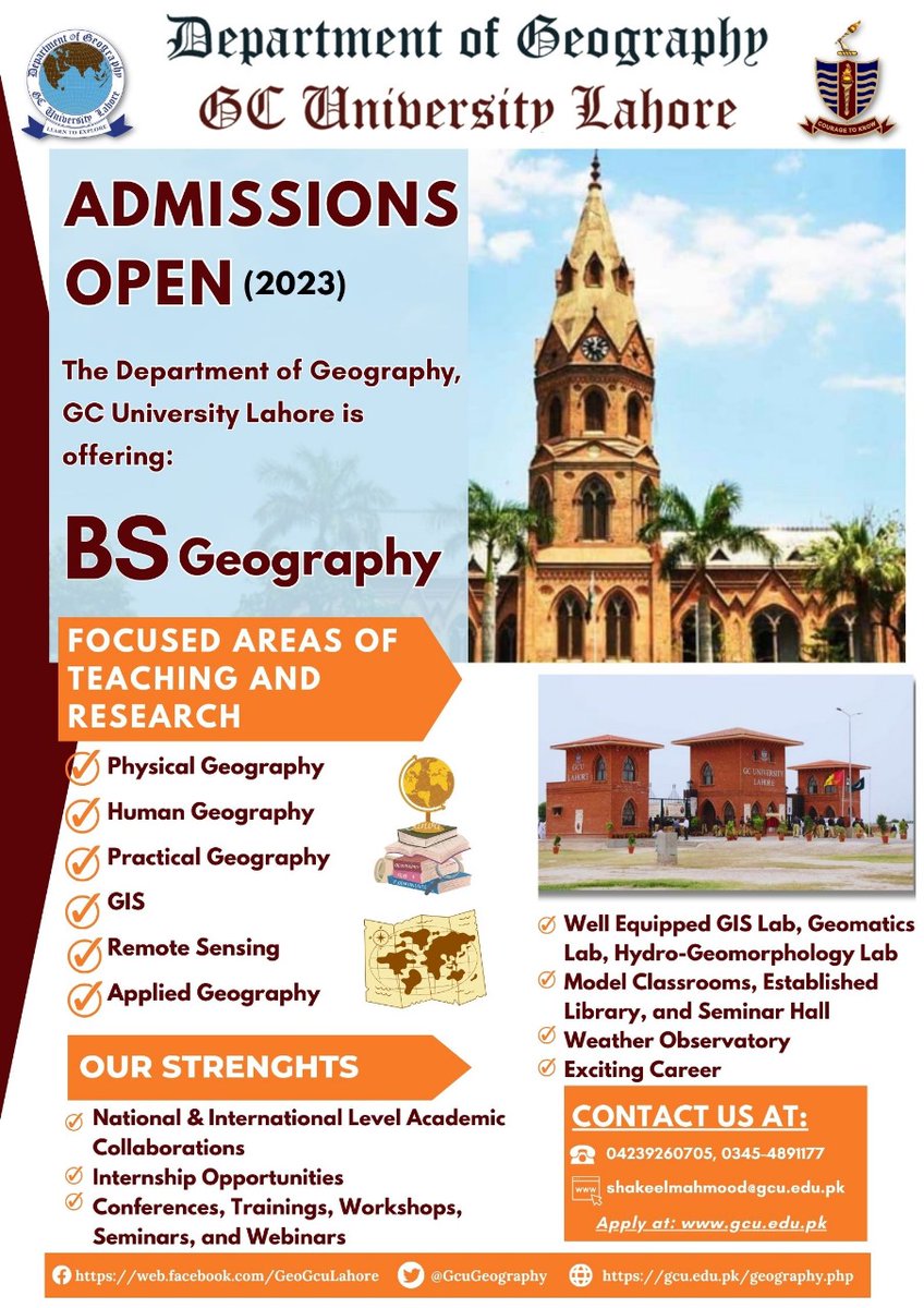 Department of Geography GC University Lahore tweet media