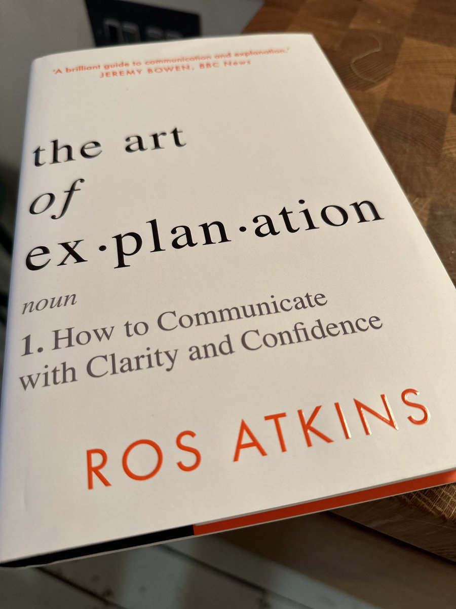 Don’t imagine this will get the same result that <a href="/MJGold/">Michael Johnson</a> got, but I can guarantee my enjoyment of the <a href="/BBCRosAtkins/">Ros Atkins</a> book will be about the same level.