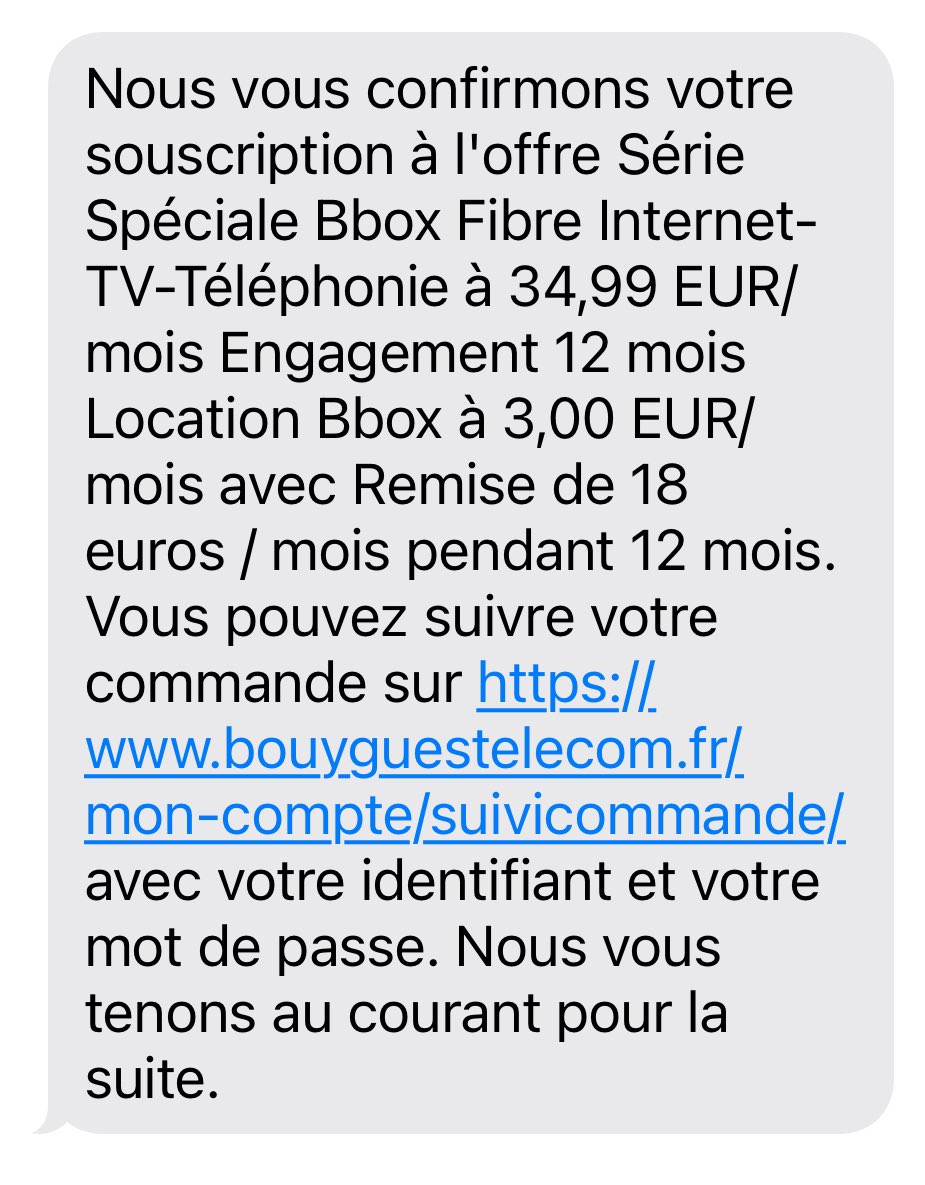 noke_isbad's tweet photo. @bouyguestelecom vous êtes des incapables, je vous ai rien demandé rien signé et je vous est jamais rencontré alors arrêtez vos sms bidon
Je préfère de loin @SFR https://t.co/Ynhu7hiUY2