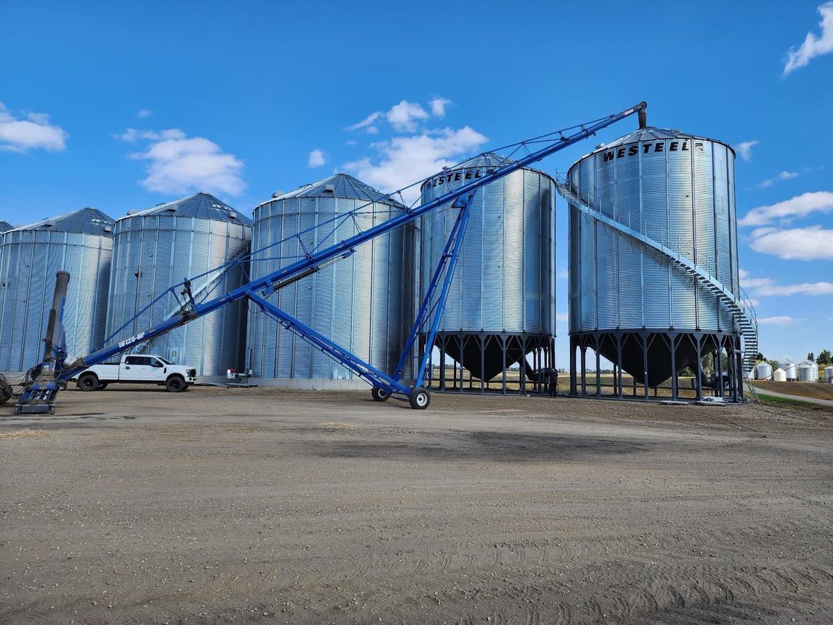 Natalie in Kelvington has been working alongside Worley Hoppers for over a year as they collaborated to complete a bin project that is a first of its kind. 

The bins are Westeel 3310's, 33 feet wide with a capacity of 32,000 bushels. For questions, please call  306-327-9092