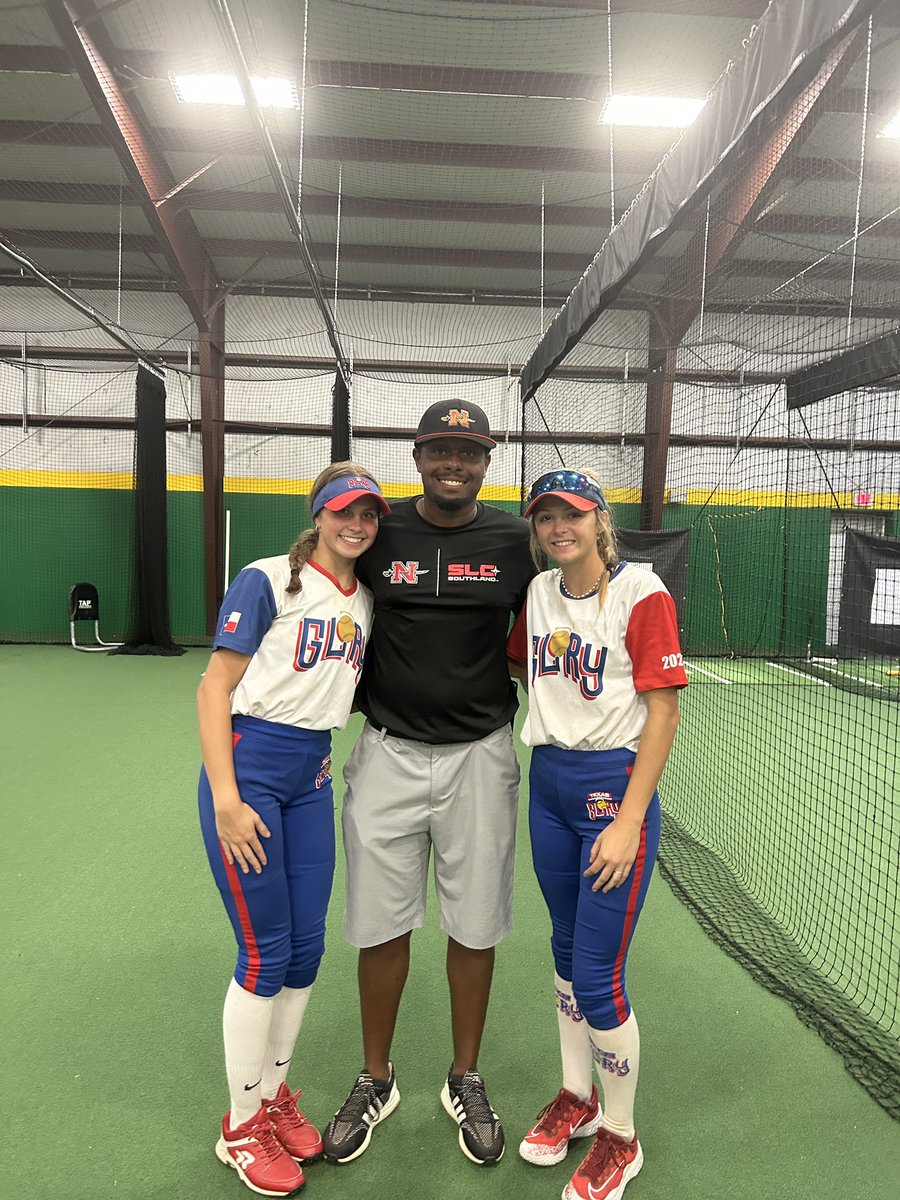 Good camp this past weekend at <a href="/NichollsState/">Nicholls State University</a> !! Thank you coaches for having us out! <a href="/CoachRonFrost/">Coach Ron</a> <a href="/JackNLucysDad/">Justin lewis</a> <a href="/TexasGloryGold/">Texas Glory Gold</a> <a href="/FMSoftball/">FMHS Jaguar Softball</a>