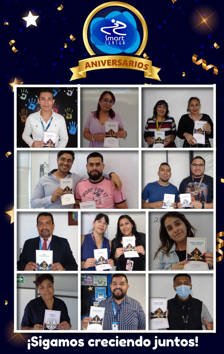 SmartCenterMex's tweet photo. Juntos crecemos, creamos y logramos más. Un abrazo a cada uno de ustedes que crecen junto con nosotros 👏🏅👑

#TodosSomosSmartCenter #smartcenter #aniversariosmart https://t.co/6qOjR8CDrL