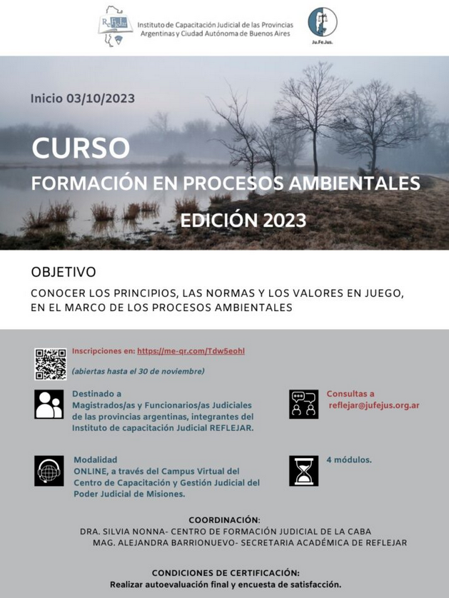 ConectandoDchos's tweet photo. 📚 ¡Participamos del ciclo de formación en procesos ambientales! Organizado por el Instituto de Capacitación Judicial #REFLEJAR y la Junta Federal de Cortes y Superiores Tribunales de Justicia de las Provincias Argentinas y CABA para abordar el tema #Ambiente #EmpresasyDDHH 🌎 https://t.co/7SYFwJEPrC