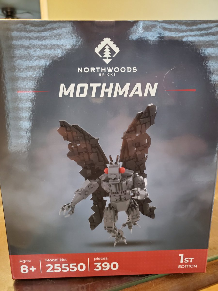 Not only am I on the socail media team, I'm also the product tester. 🙂 #mothman #northwoodsbricks #bestjobIeverhad