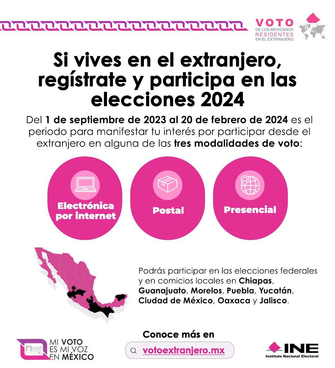 Mexicanos hay aquí y en China:

Vamos a necesitar de todos los que viven en el extranjero para lograr nuestro sueño.

¿Conoces a alguien? ¿Tienes parientes? Mándales la liga para que puedan participar. 🗳

votoextranjero.mx/web/vmre/inicio